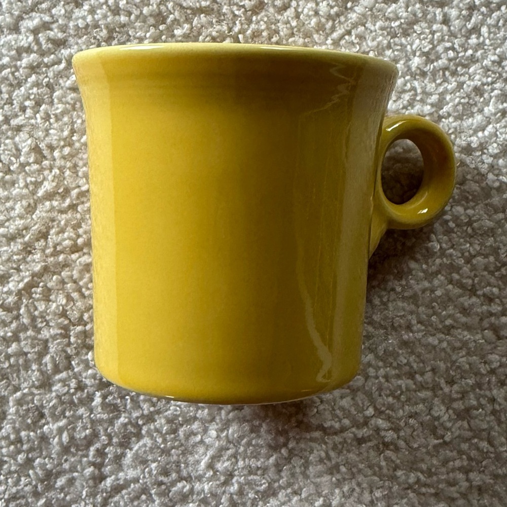 Fiestaware Sunflower Coffee Mugs Ring Handle